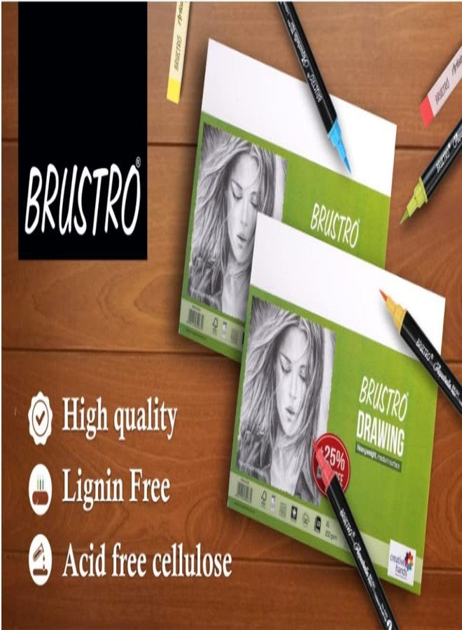 Brustro Artists Drawing Paper 200 GSM A2 Size, 20 Sheets - Image 5